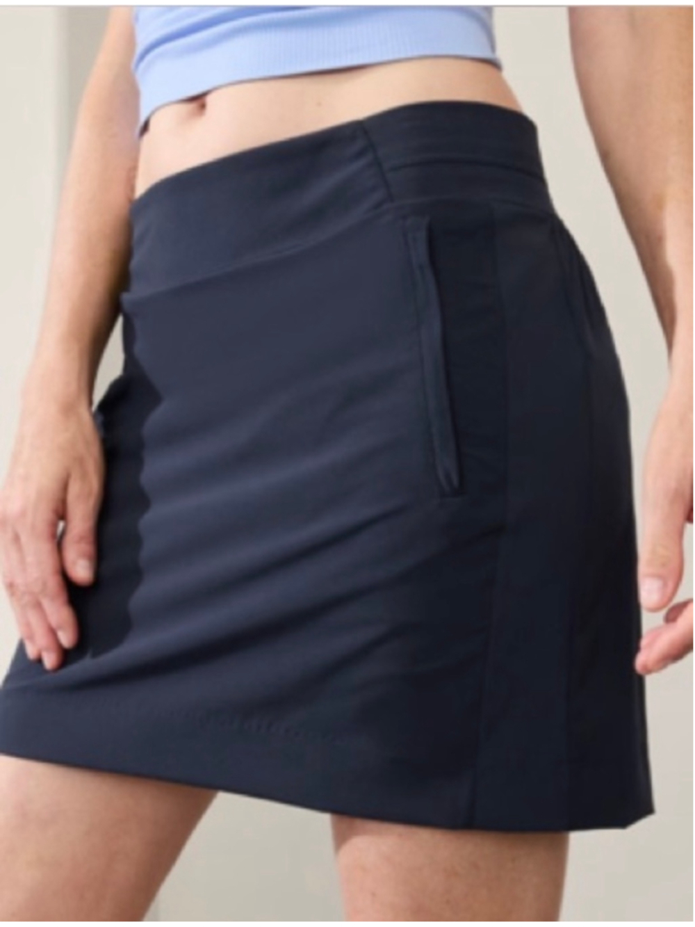 Athleta Brooklyn Athletic Skort Black Women's Size 8 Style 657678 Athleisure